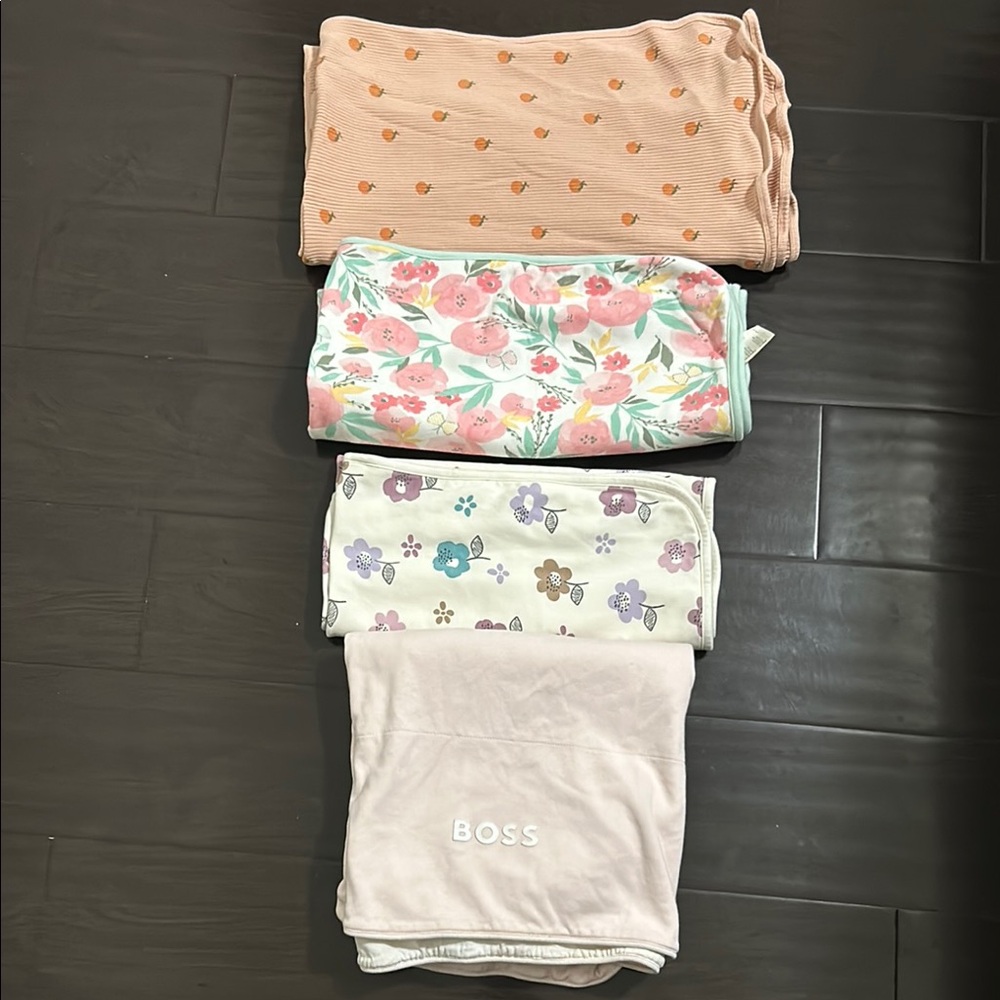4 Piece BOSS, First Impressions, and more Baby Blanket Set